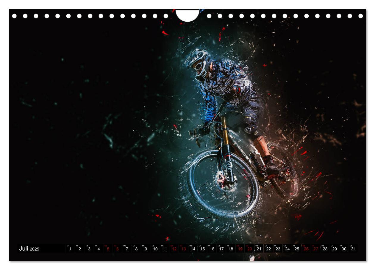 Bild: 9783435432905 | Downhill Explosion (Wandkalender 2025 DIN A4 quer), CALVENDO...