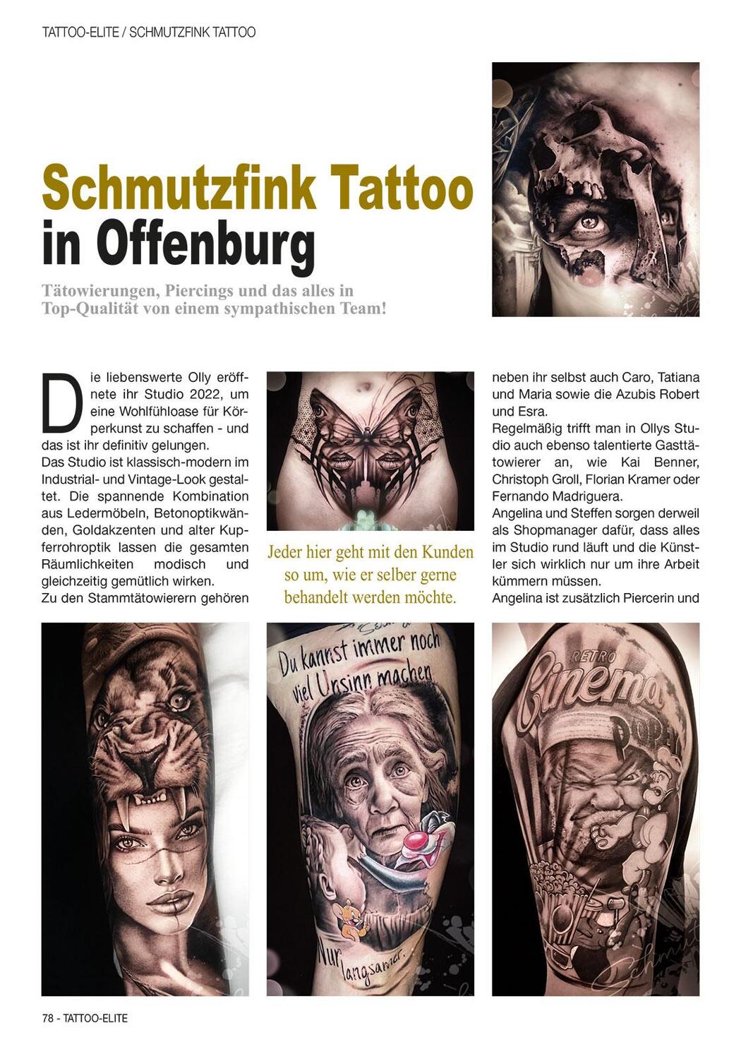 Bild: 9783946386773 | Tattoo Elite 3 | Die besten Tätowierer und Studios in Deutschland