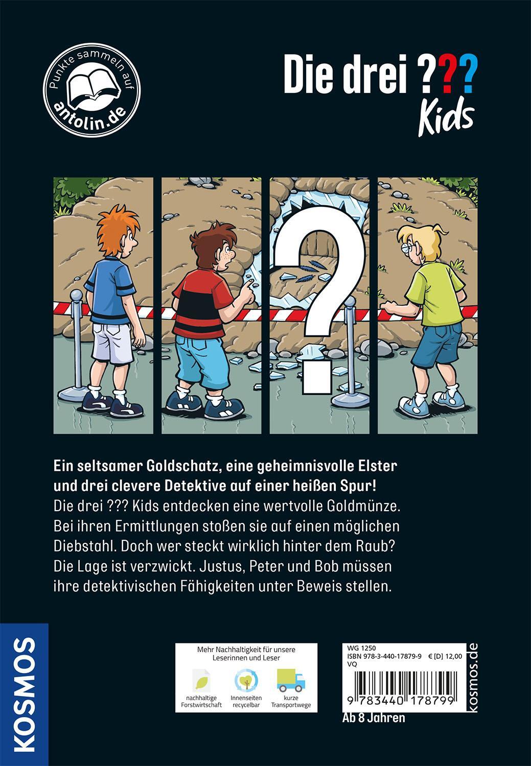 Rückseite: 9783440178799 | Die drei ??? Kids Dein Fall, Die Golddiebe | Boris Pfeiffer | Buch