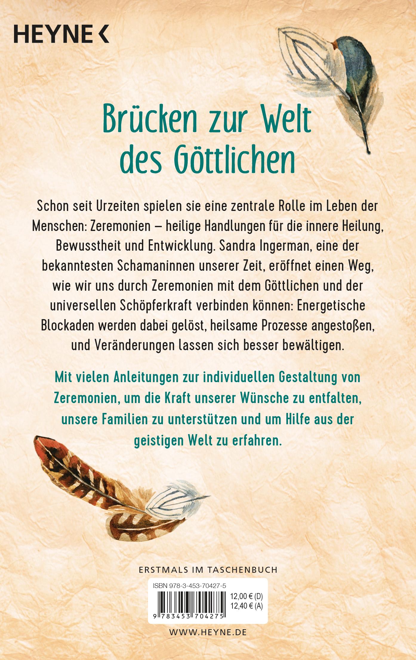 Bild: 9783453704275 | Schamanische Zeremonien für die Seele | Sandra Ingerman | Taschenbuch