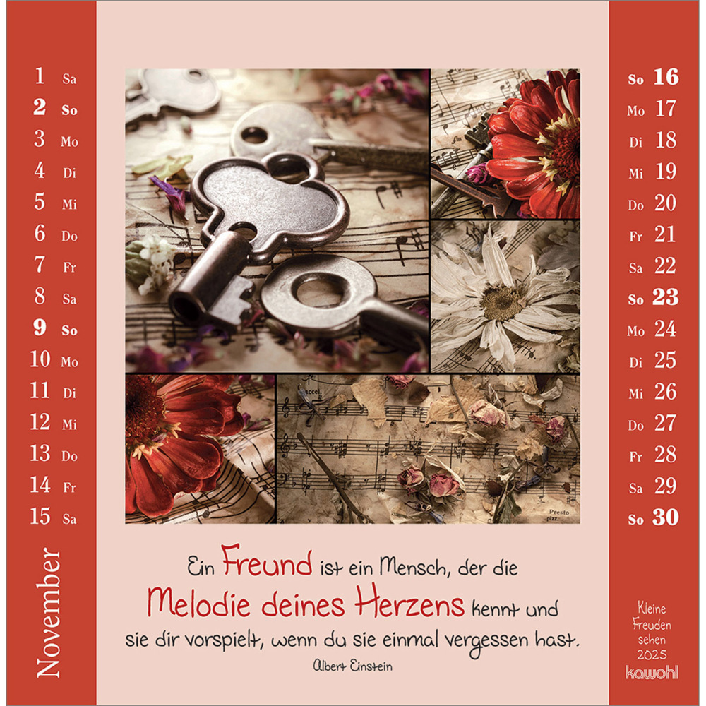 Bild: 9783754817957 | Kleine Freuden sehen 2025 | Postkarten-Kalender mit Bildcollagen