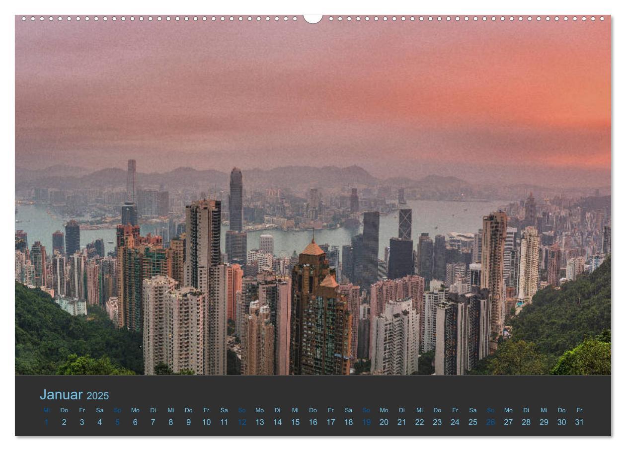 Bild: 9783435377459 | Hong Kong - Skylines (hochwertiger Premium Wandkalender 2025 DIN A2...