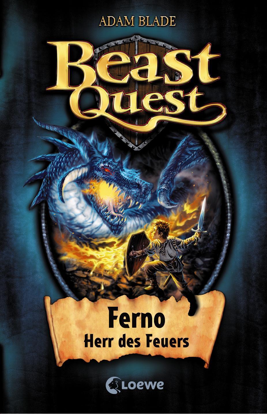 Cover: 9783785561553 | Beast Quest 01. Ferno, Herr des Feuers | Adam Blade | Buch | 123 S.