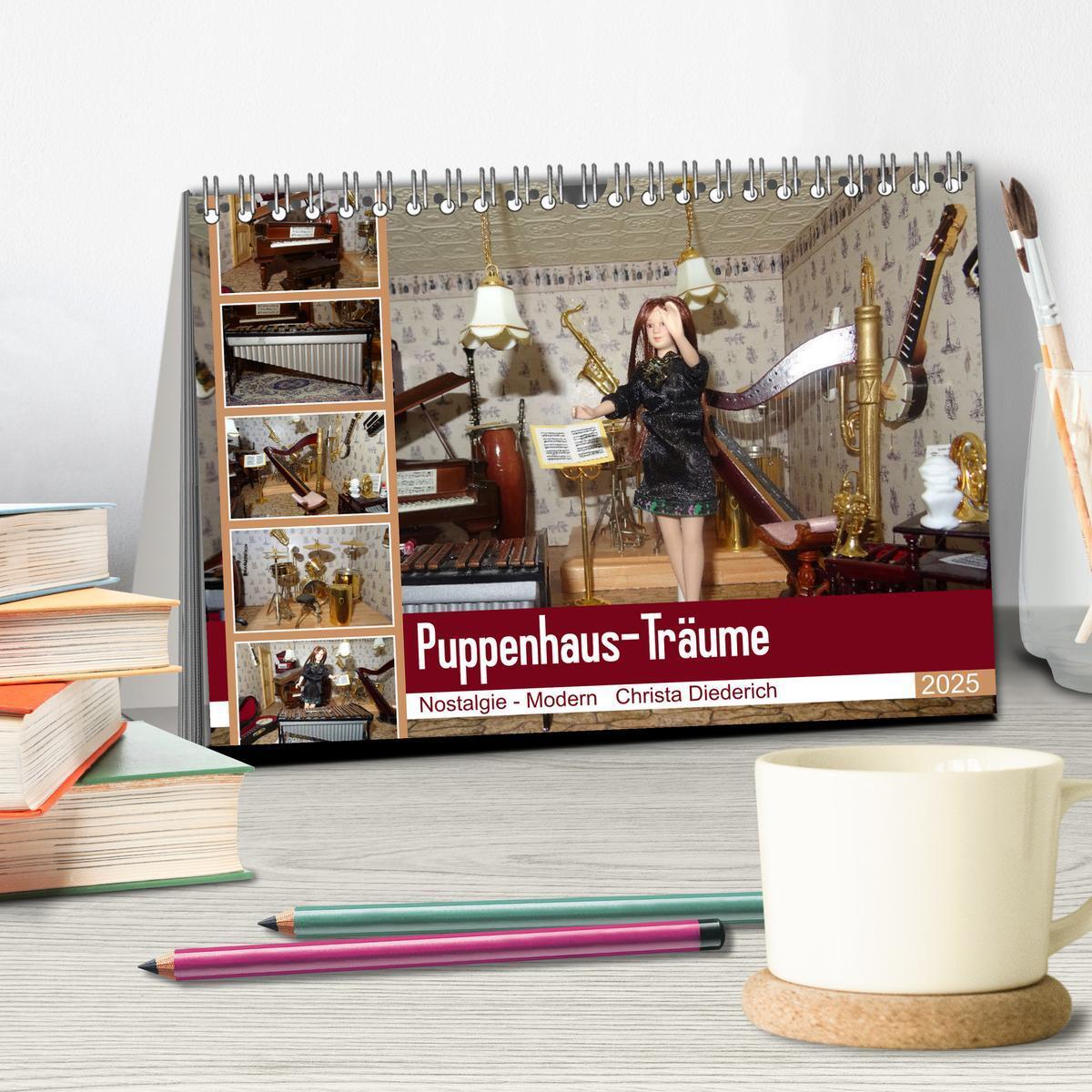 Bild: 9783435045686 | Puppenhaus-Träume (Tischkalender 2025 DIN A5 quer), CALVENDO...