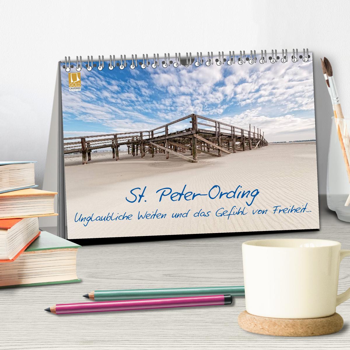 Bild: 9783435620791 | St. Peter-Ording (Tischkalender 2025 DIN A5 quer), CALVENDO...