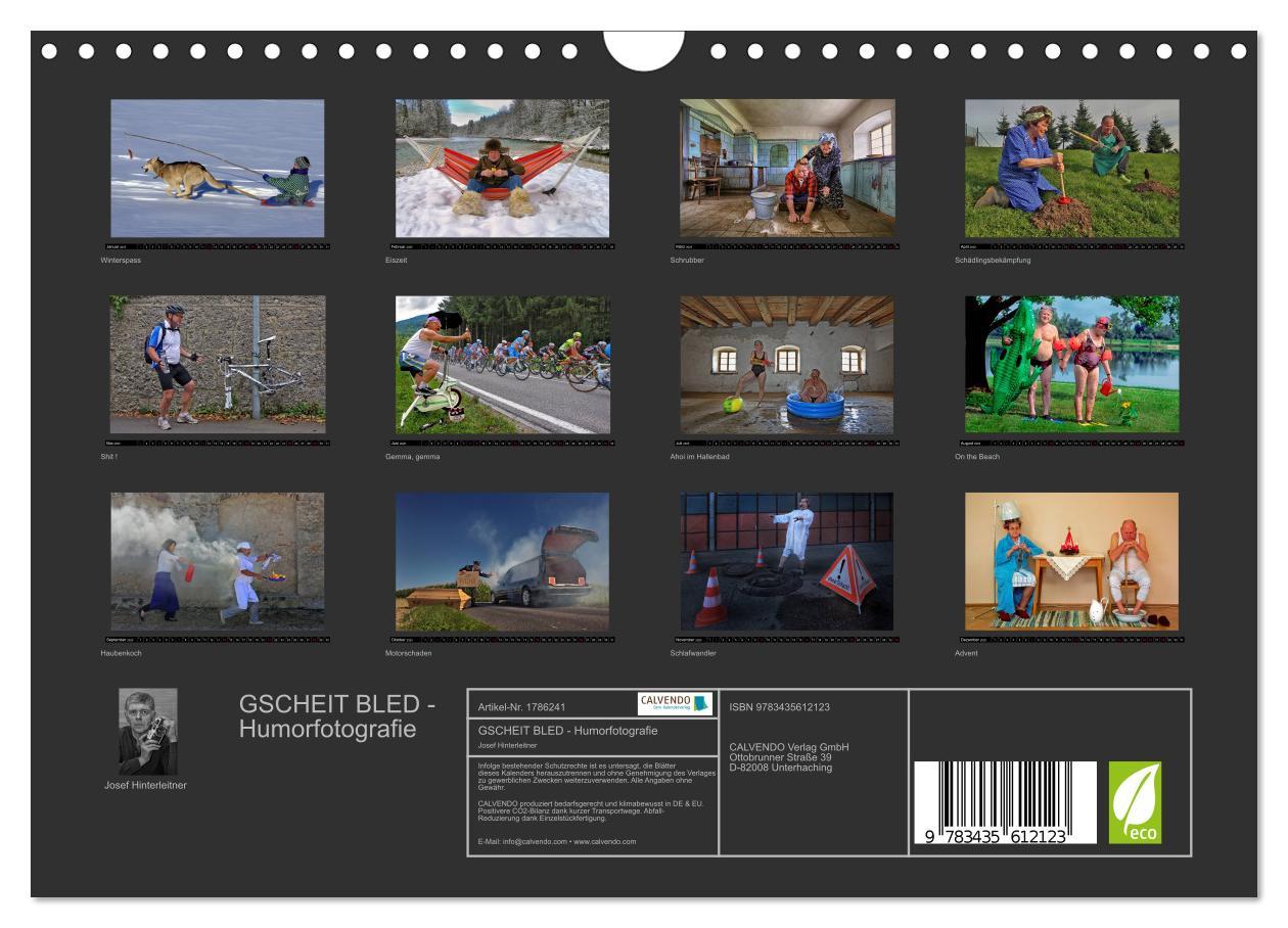 Bild: 9783435612123 | GSCHEIT BLED - Humorfotografie (Wandkalender 2025 DIN A4 quer),...