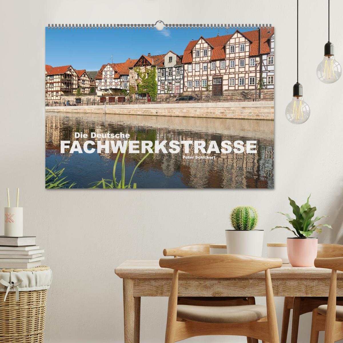 Bild: 9783435065417 | Die deutsche Fachwerkstraße (Wandkalender 2025 DIN A2 quer),...