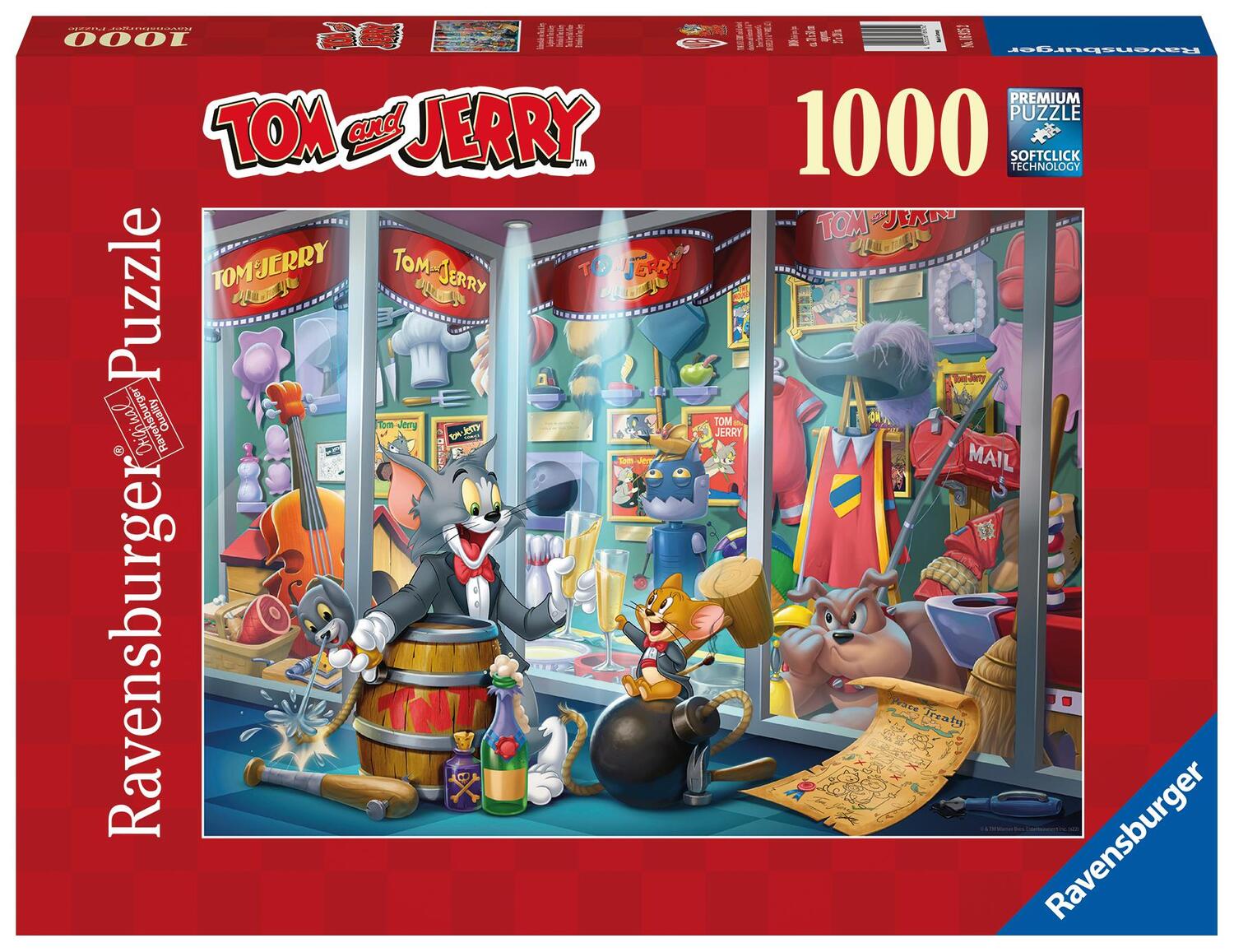 Cover: 4005556169252 | Ravensburger Puzzle 16925 - Ruhmeshalle von Tom &amp; Jerry - 1000...