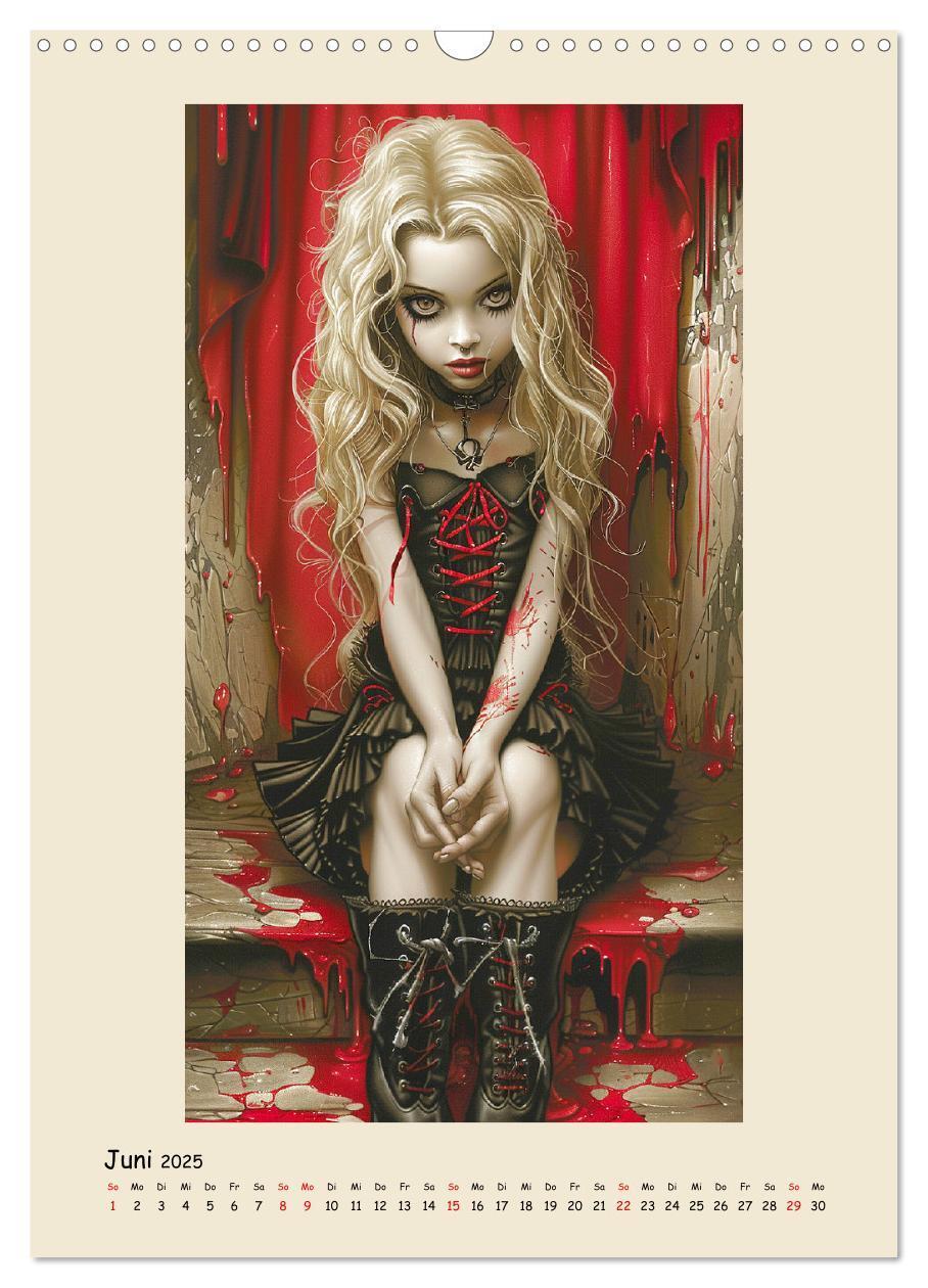 Bild: 9783457126783 | Gothic-Girls. Bizzare Comic-Art (Wandkalender 2025 DIN A3 hoch),...