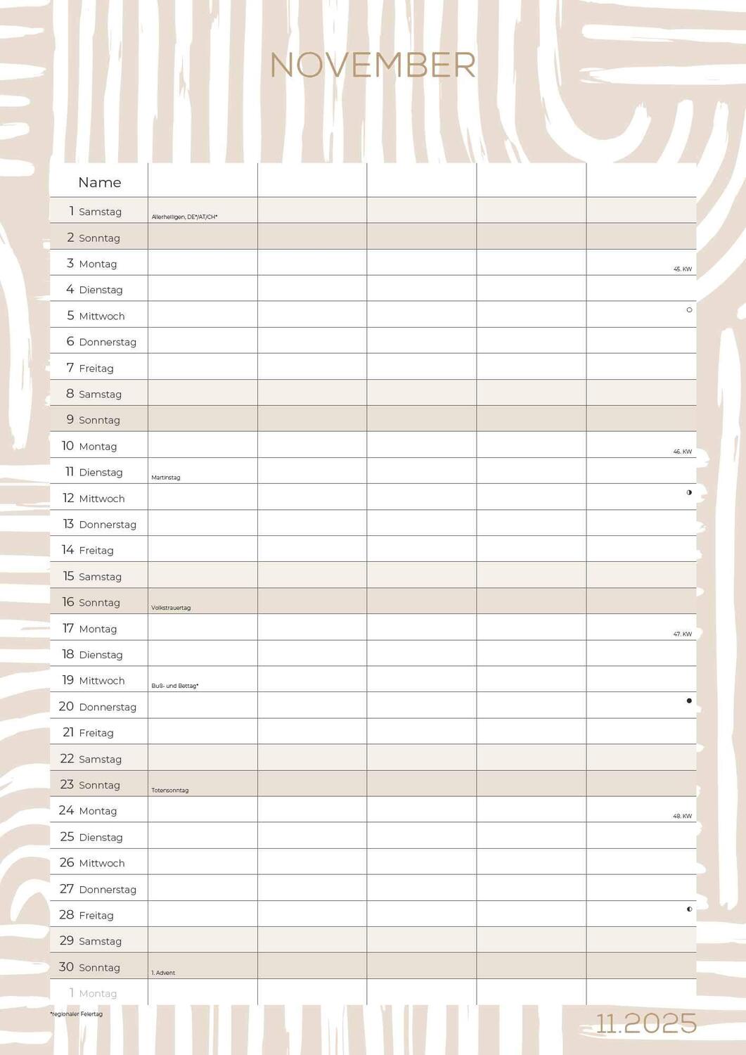 Bild: 4251732343477 | Familienplaner Pastell 2025 - Familienkalender A3 (29,7x42 cm) -...