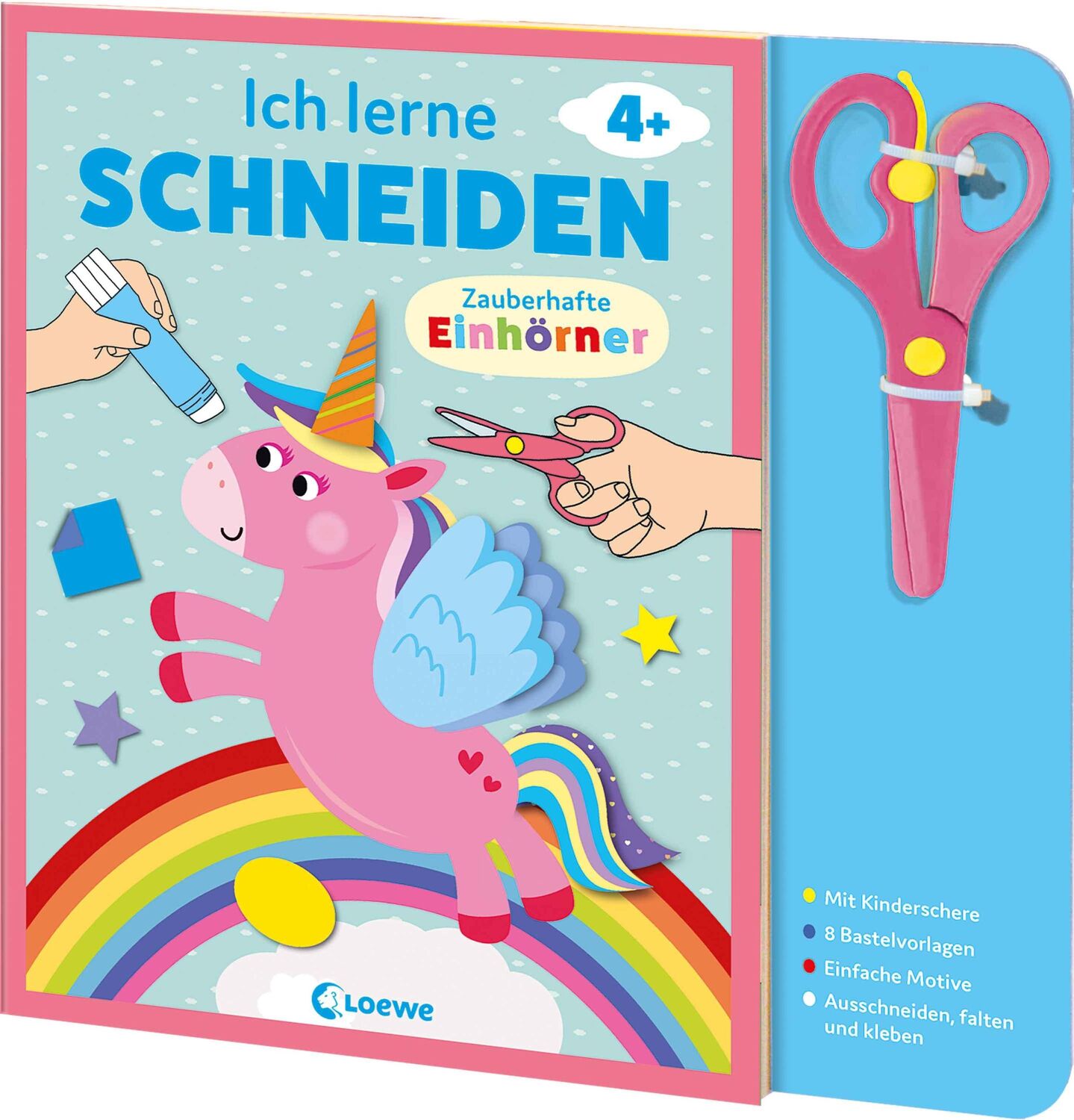 Cover: 9783743219175 | Ich lerne schneiden - Zauberhafte Einhörner | Loewe Kreativ | Buch