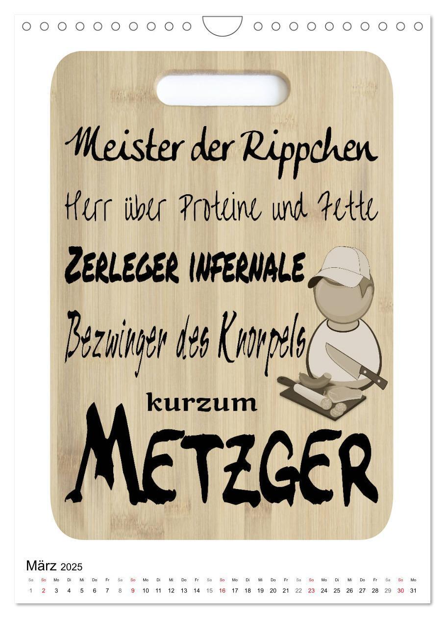 Bild: 9783435940158 | Metzger-Sprüche (Wandkalender 2025 DIN A4 hoch), CALVENDO...