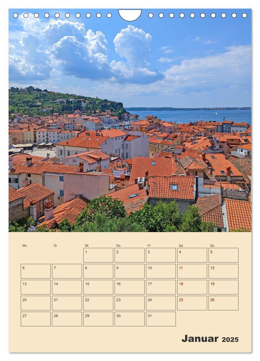 Bild: 9783435863440 | Piran, Sloweniens Perle am Mittelmeer (Wandkalender 2025 DIN A4...