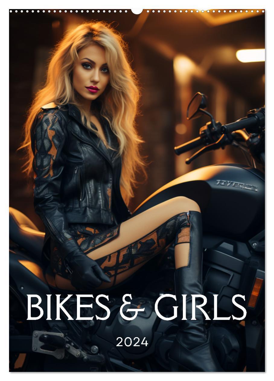 Cover: 9783435845002 | Bikes and Girls: Sexy Mädels auf heißen Mottorrädern (Wandkalender...