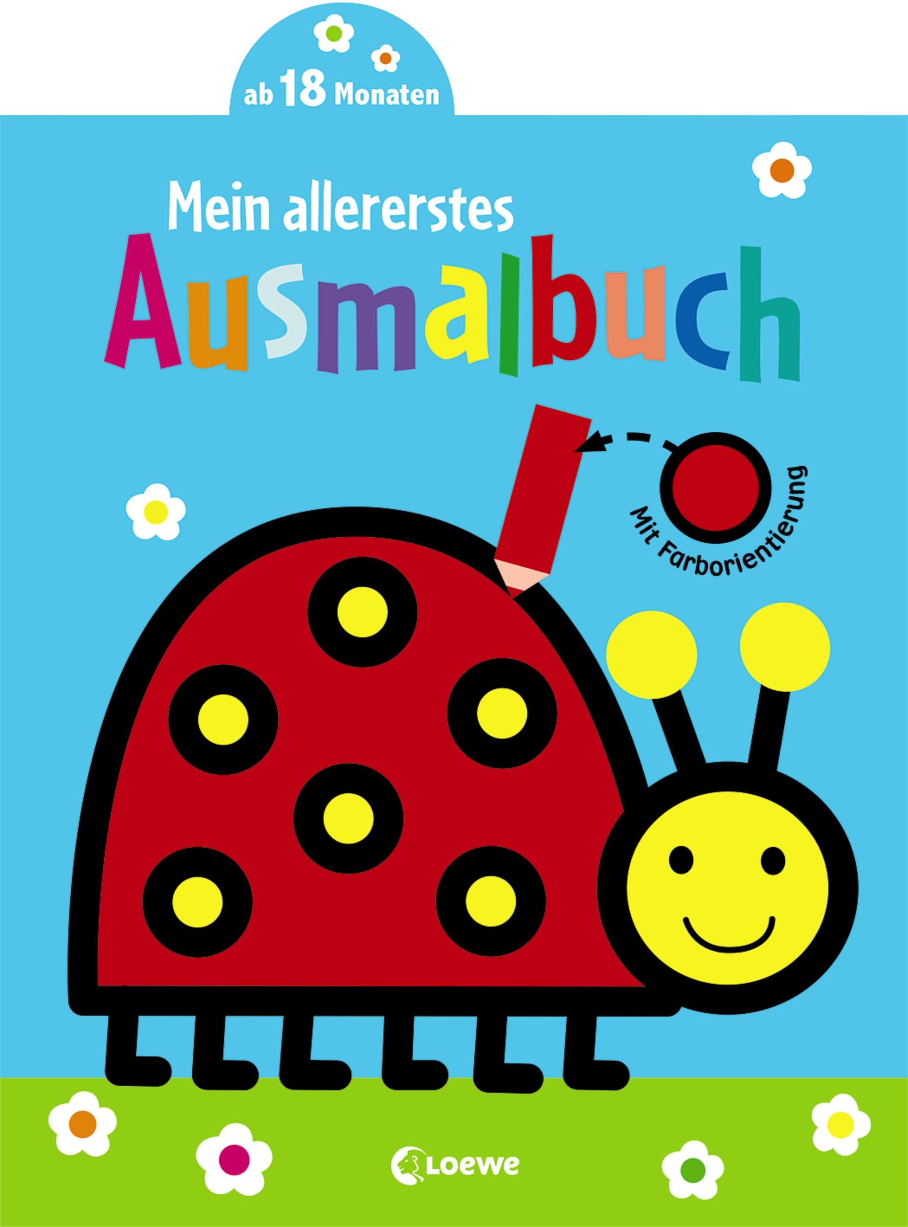 Cover: 9783785589472 | Mein allererstes Ausmalbuch (Marienkäfer) | Loewe Kreativ | Buch