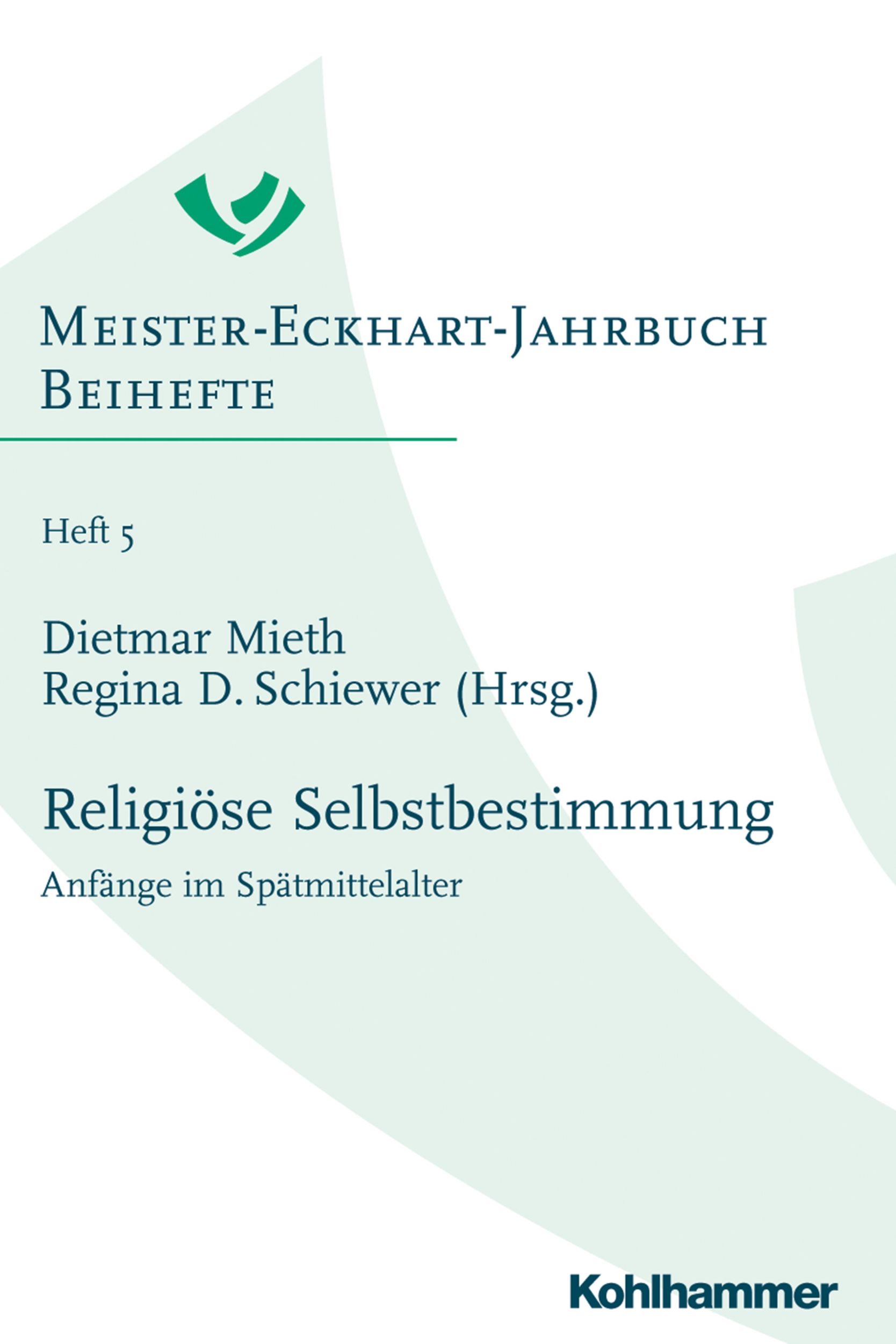 Cover: 9783170333512 | Religiöse Selbstbestimmung | Dietmar Mieth | Taschenbuch | VIII | 2020