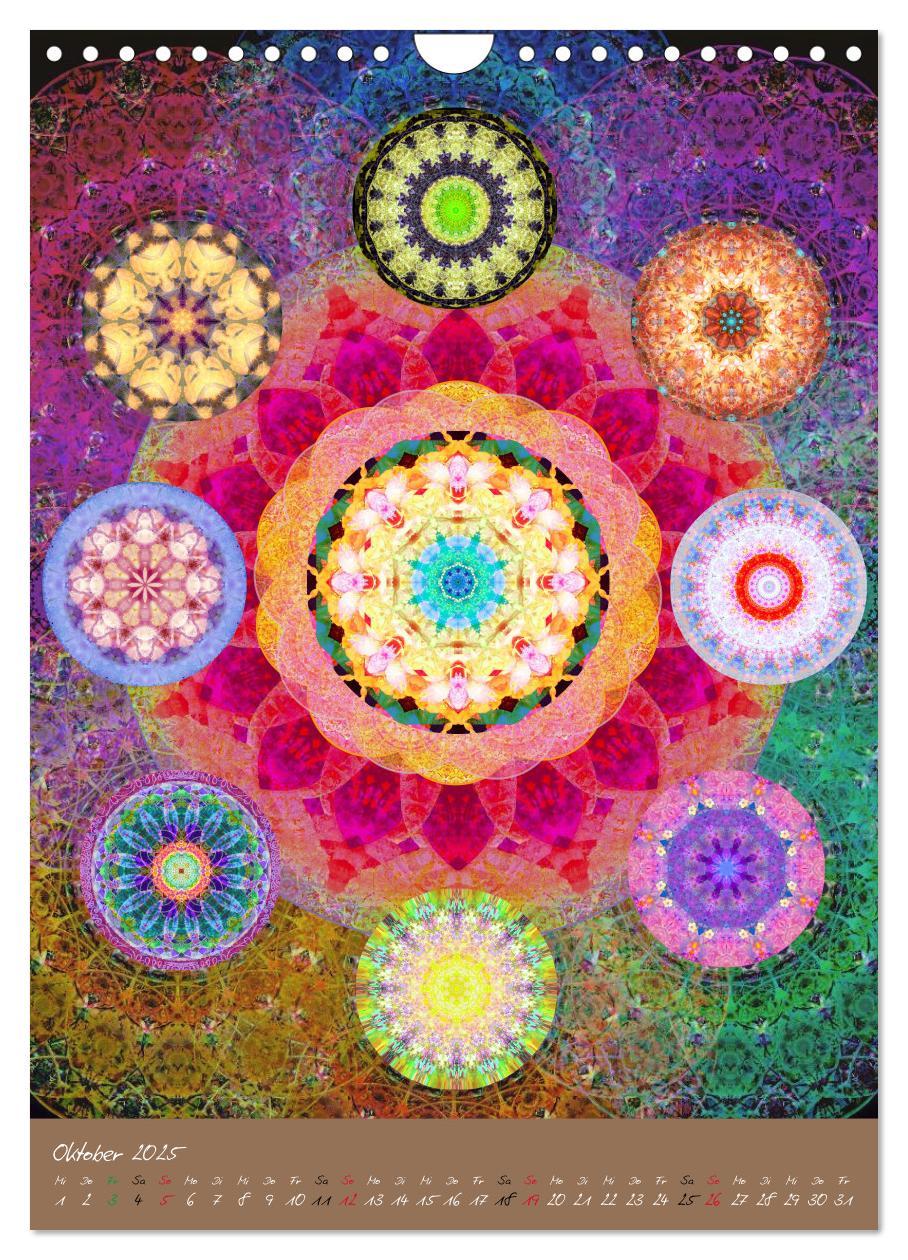 Bild: 9783457044155 | BLUMEN MANDALAS (Wandkalender 2025 DIN A4 hoch), CALVENDO...