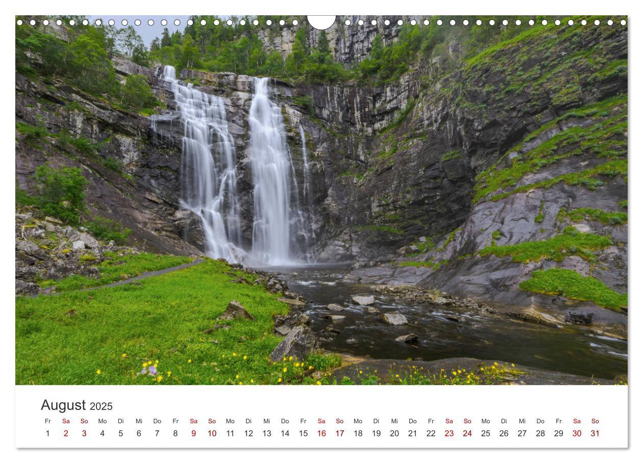 Bild: 9783435278855 | Wasserfälle in Norwegen (Wandkalender 2025 DIN A3 quer), CALVENDO...