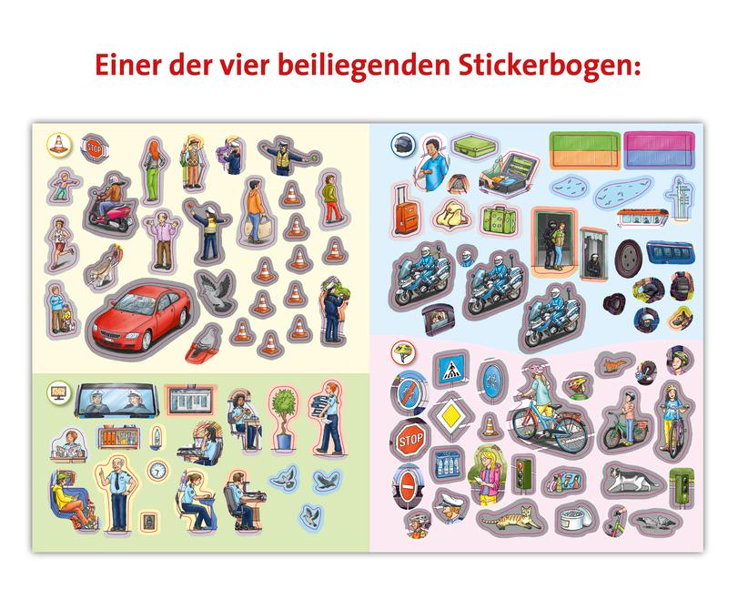 Bild: 9783473329427 | Wieso? Weshalb? Warum? Stickerheft: Polizei | Oliver Kockmann | Buch