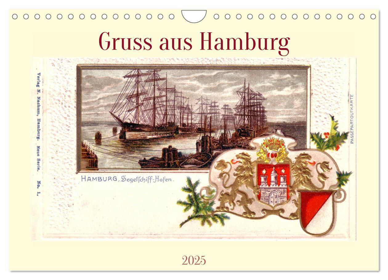 Cover: 9783383936180 | Gruss aus Hamburg (Wandkalender 2025 DIN A4 quer), CALVENDO...