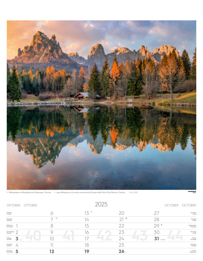 Bild: 9788868397418 | Alpen Kalender 2025 | Alpi - Alps | Athesia-Tappeiner Verlag | 14 S.