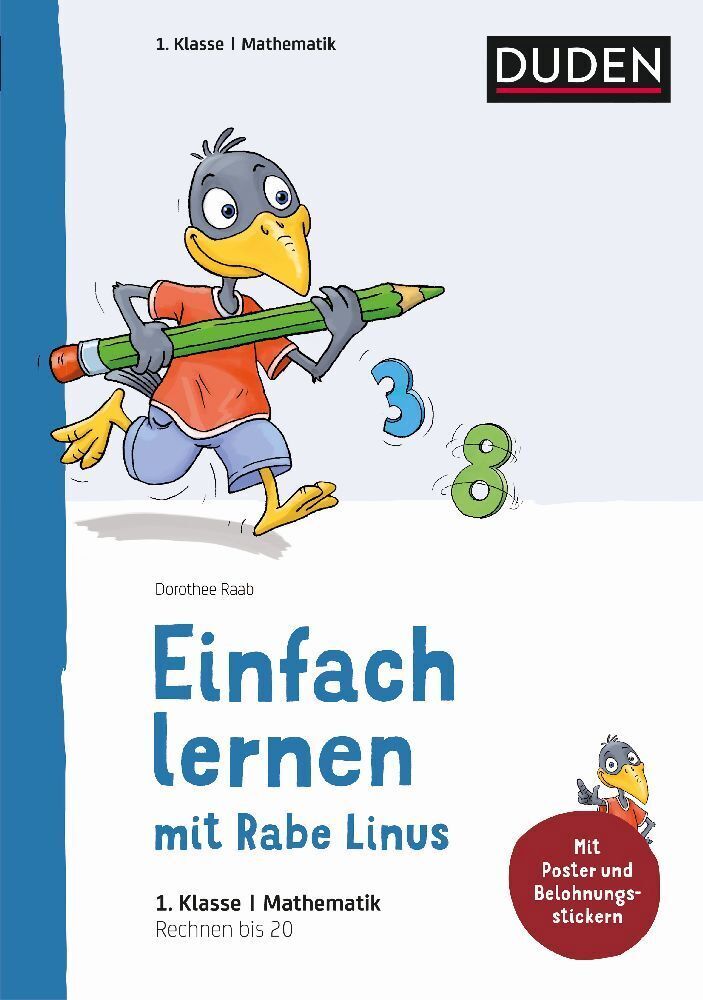 Cover: 9783411872190 | Einfach lernen mit Rabe Linus - Mathematik 1. Klasse | Dorothee Raab