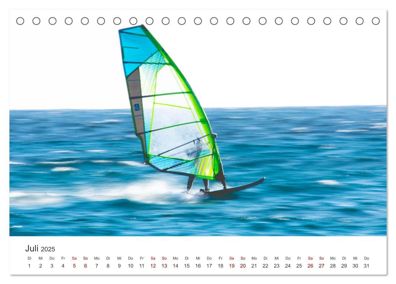 Bild: 9783383927317 | Windsurfen - Wellen und Wind (Tischkalender 2025 DIN A5 quer),...