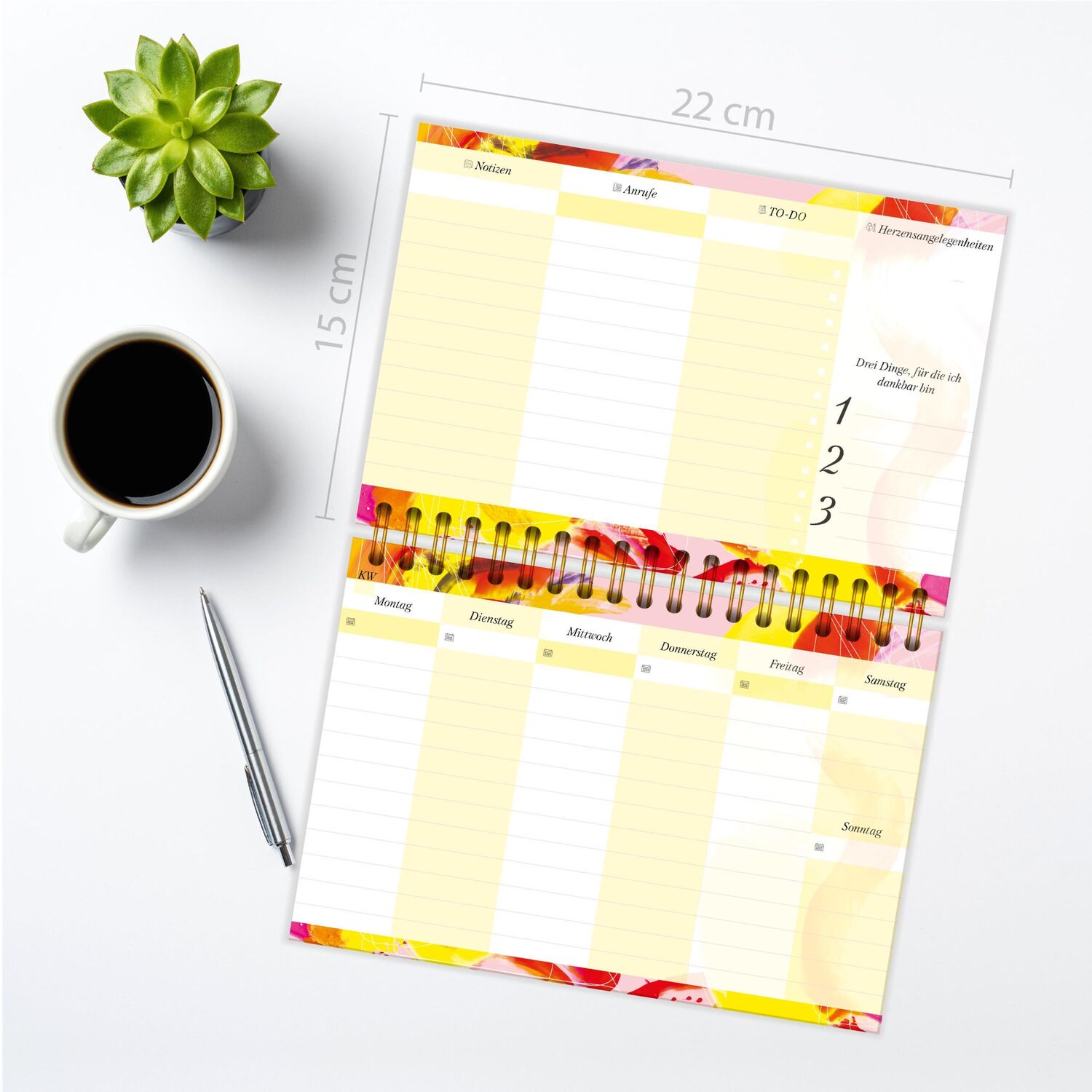 Bild: 9783989424418 | Tischkalender 2024/2025 Der ideale Tisch-Organizer ohne Datum mit...