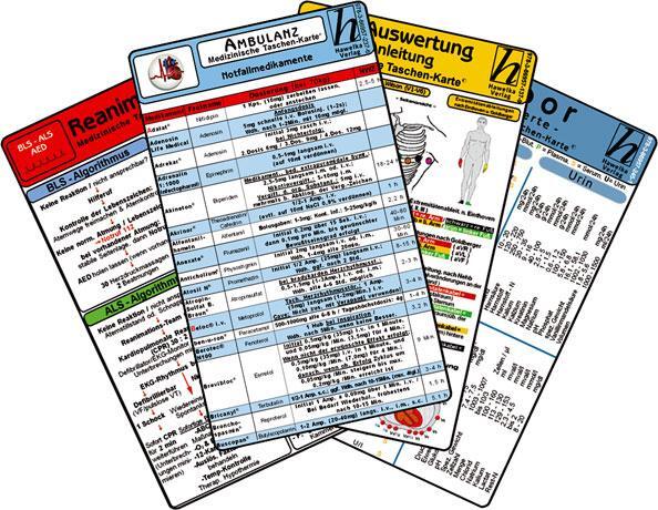 Cover: 9783869572376 | Ambulanz Karten-Set - EKG, Laborwerte, Notfallmedikamente, Reanimation