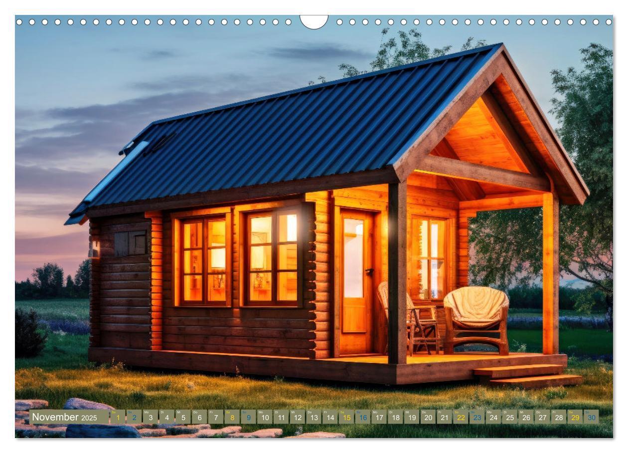 Bild: 9783383827334 | Tiny Houses - wohnen auf kleinstem Raum (Wandkalender 2025 DIN A3...