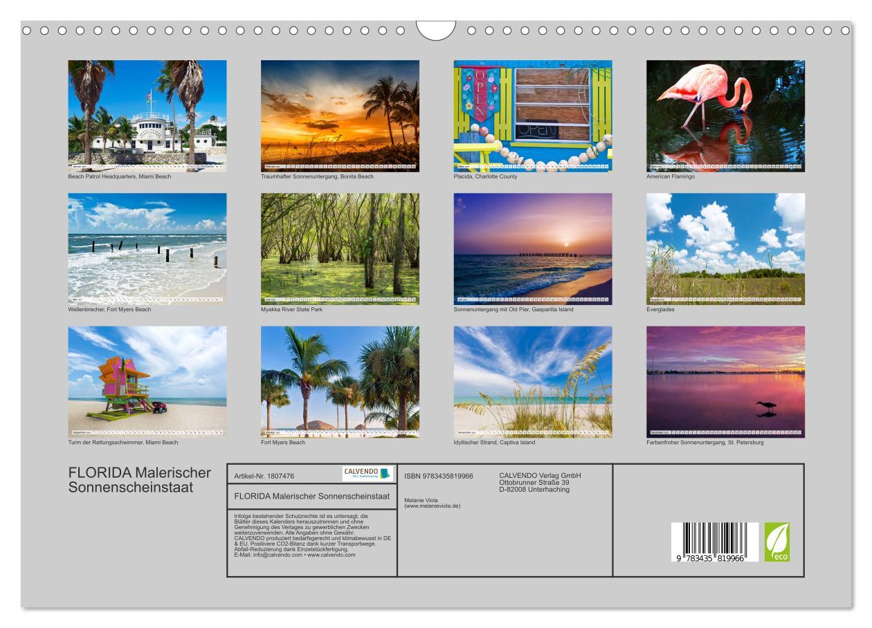 Bild: 9783435819966 | FLORIDA Malerischer Sonnenscheinstaat (Wandkalender 2025 DIN A3...