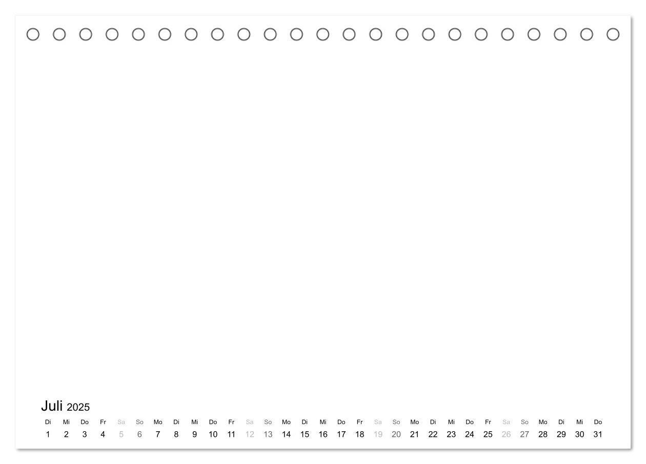 Bild: 9783435767212 | Bastelkalender - Weiss (Tischkalender 2025 DIN A5 quer), CALVENDO...