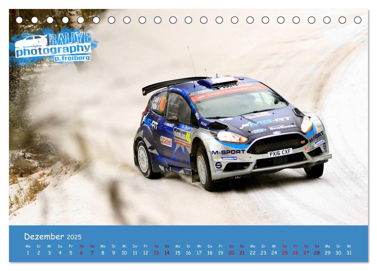 Bild: 9783435341092 | WRC Schweden White Open 2025 (Tischkalender 2025 DIN A5 quer),...