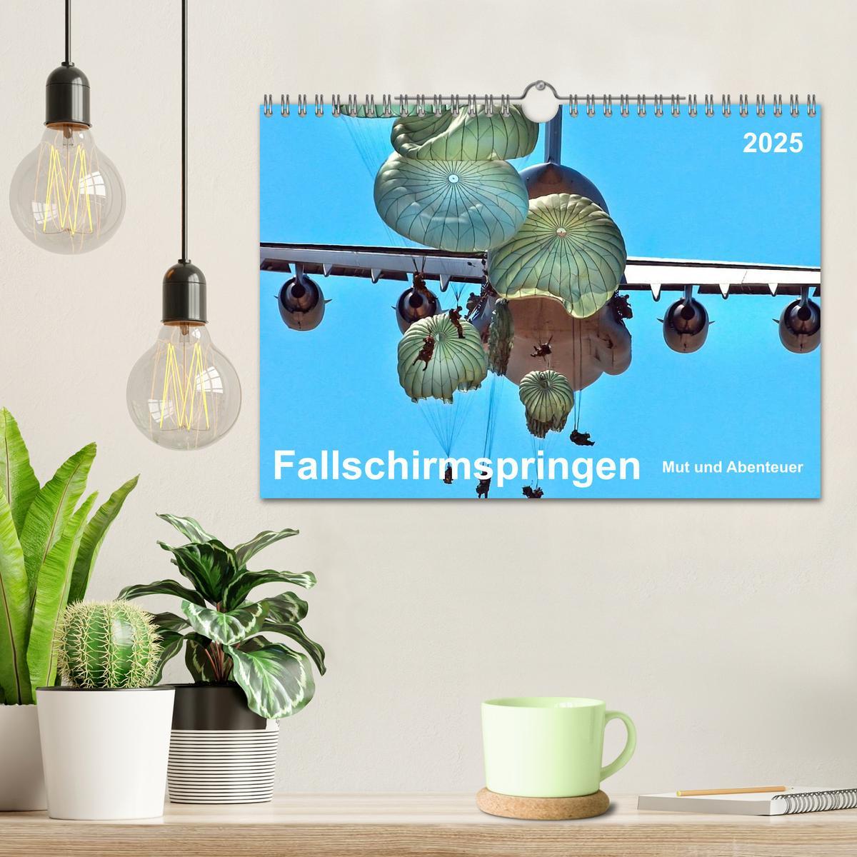 Bild: 9783435590612 | Fallschirmspringen - Mut und Abenteuer (Wandkalender 2025 DIN A4...