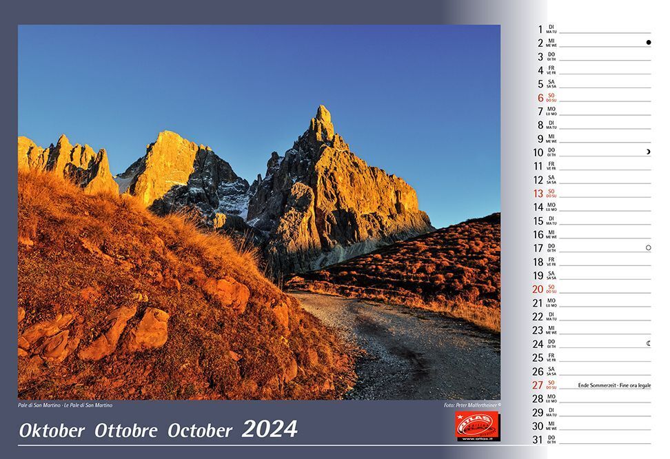 Bild: 9788887531404 | Dolomiten 2024 | Kalender | 2024 | Atlas Kalender | EAN 9788887531404