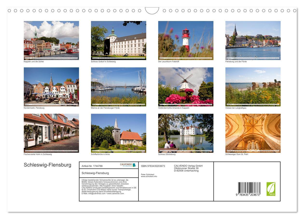 Bild: 9783435203673 | Schleswig-Flensburg (Wandkalender 2025 DIN A3 quer), CALVENDO...