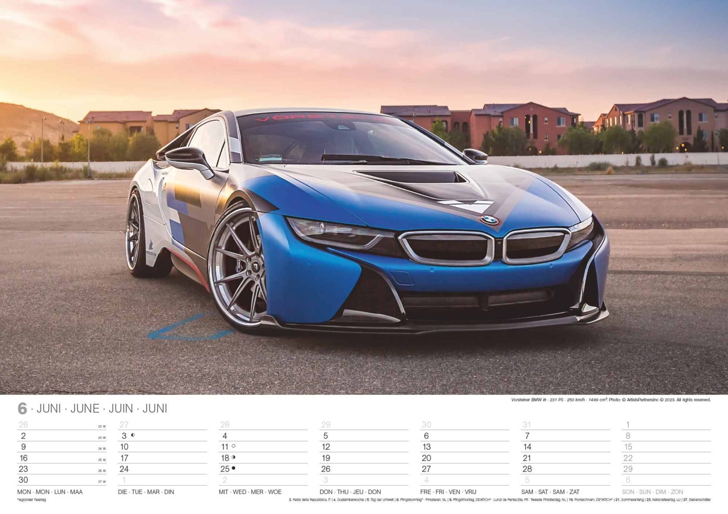 Bild: 4002725994332 | N NEUMANNVERLAGE - Sports Cars 2025 Wandkalender, 45x48cm, Kalender...