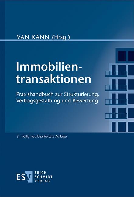 Cover: 9783503211302 | Immobilientransaktionen | Jürgen van Kann | Buch | 453 S. | Deutsch