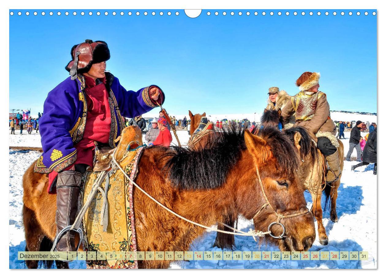 Bild: 9783435438457 | Reise durch Asien - Mongolei (Wandkalender 2025 DIN A3 quer),...