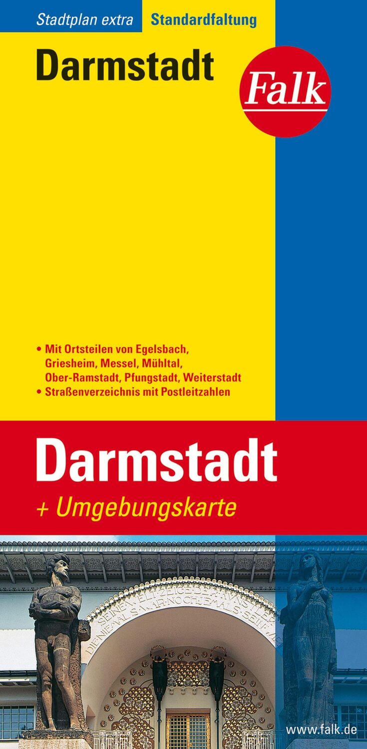 Cover: 9783827922601 | Falk Stadtplan Extra Darmstadt 1:17 500 | (Land-)Karte | 1 S. | 2018