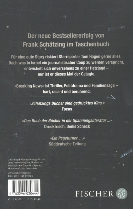 Rückseite: 9783596030644 | Breaking News | Frank Schätzing | Taschenbuch | 976 S. | Deutsch