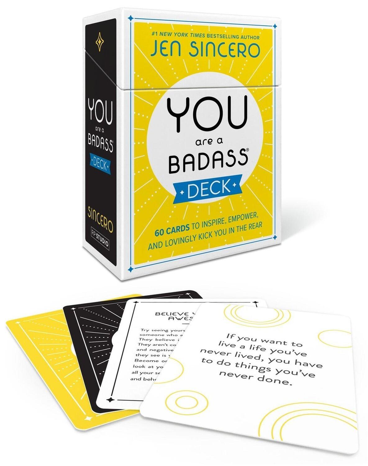 Cover: 9780762487059 | You Are a Badass® Deck | Jen Sincero | Box | RP Studio | 967299 | 2024