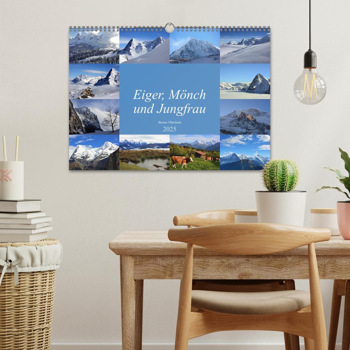 Bild: 9783435426126 | Eiger, Mönch und Jungfrau 2025 (Wandkalender 2025 DIN A3 quer),...