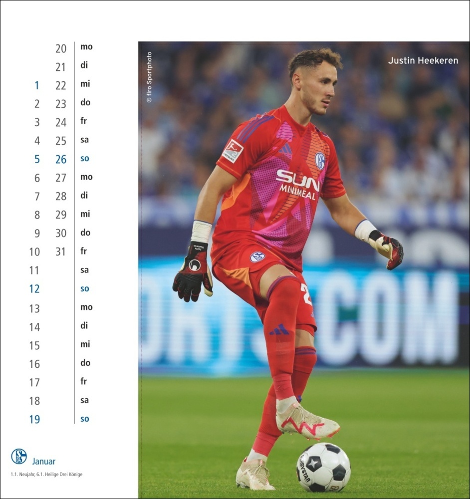 Bild: 9783756409211 | Schalke 04 Postkartenkalender 2025 | Kalender | Spiralbindung | 13 S.