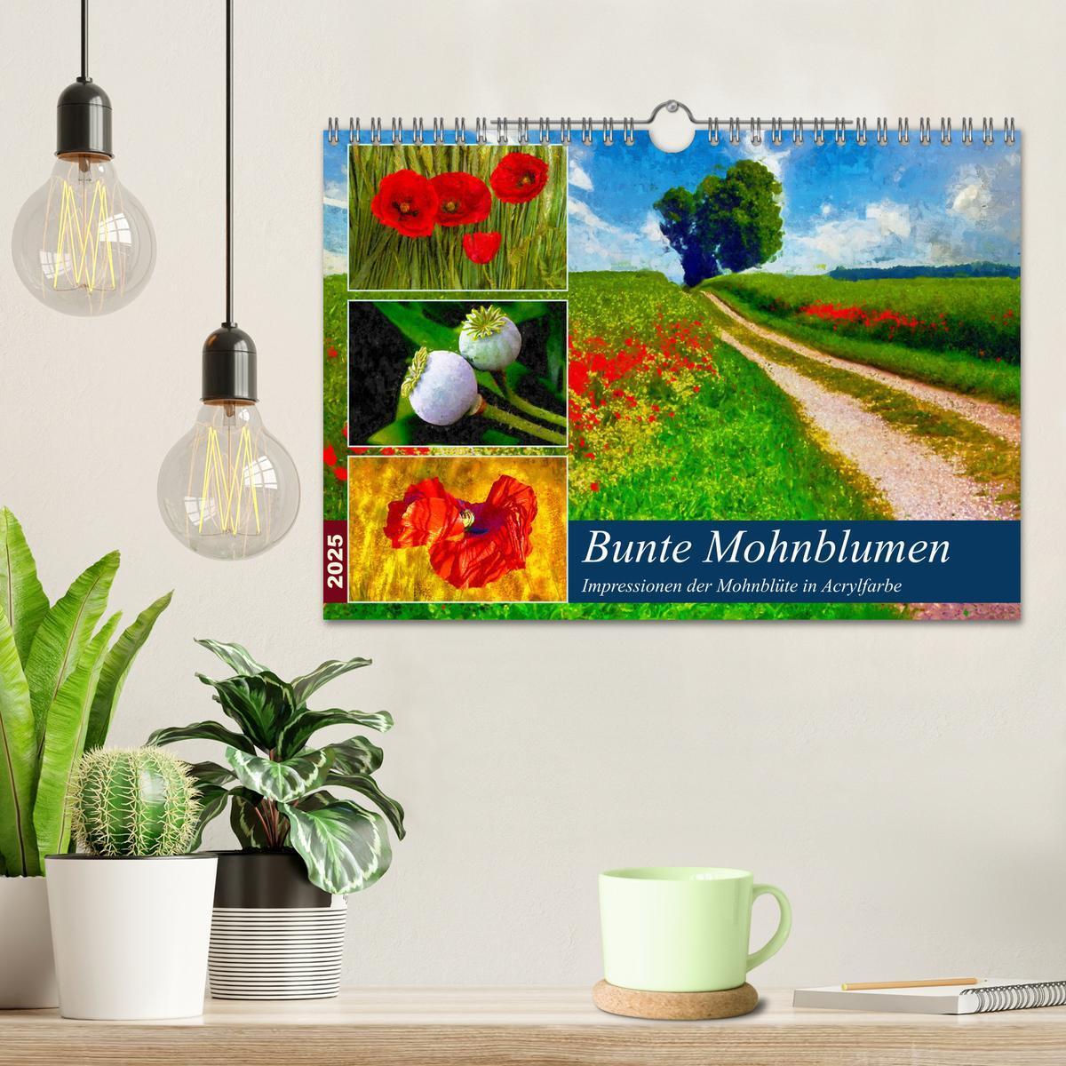 Bild: 9783383984112 | Bunte Mohnblumen - Impressionen der Mohnblüte in Acrylfarbe...