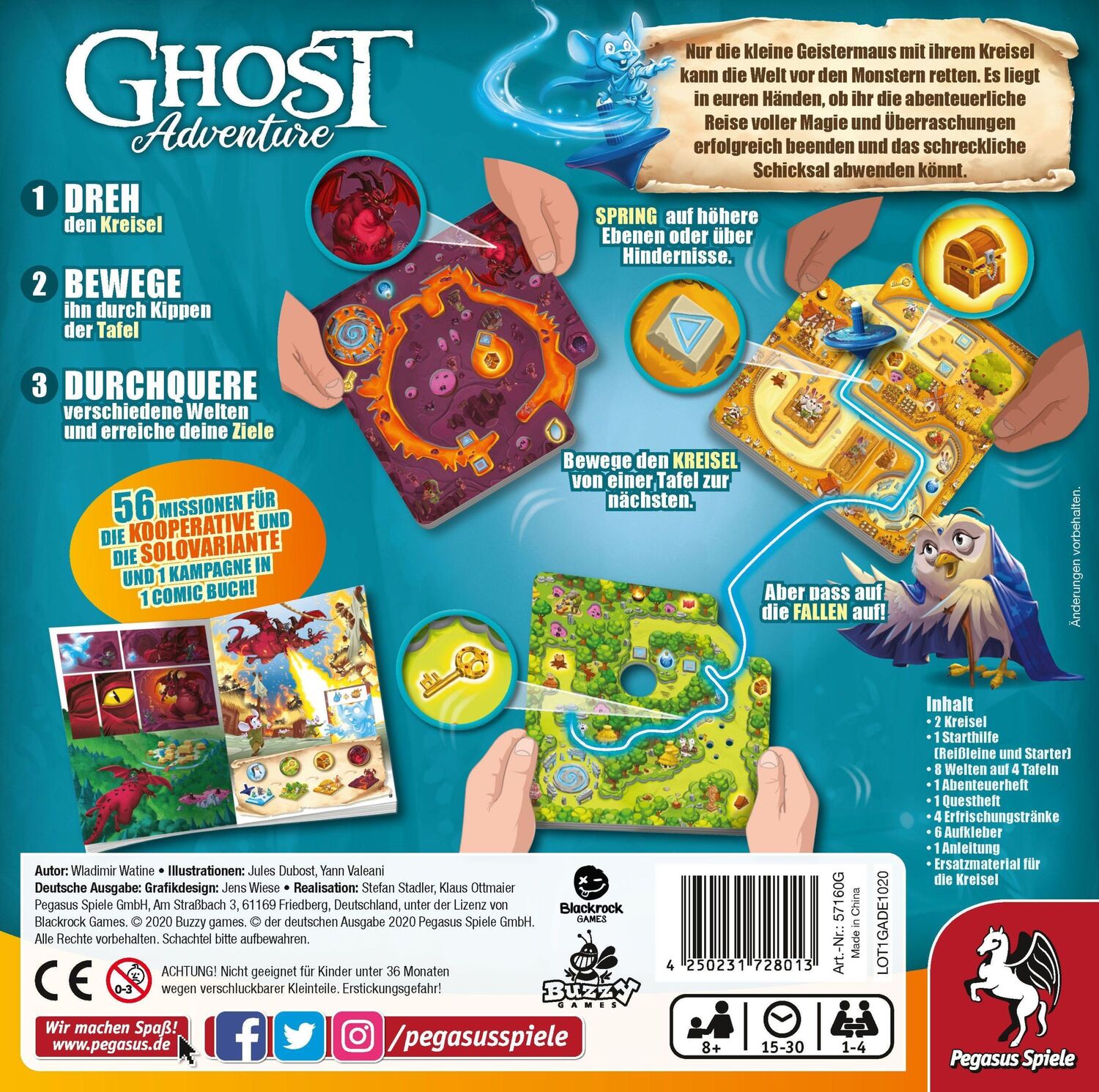 Bild: 4250231728013 | Ghost Adventure | Wlad Watine | Spiel | Brettspiel | 57160G | Deutsch