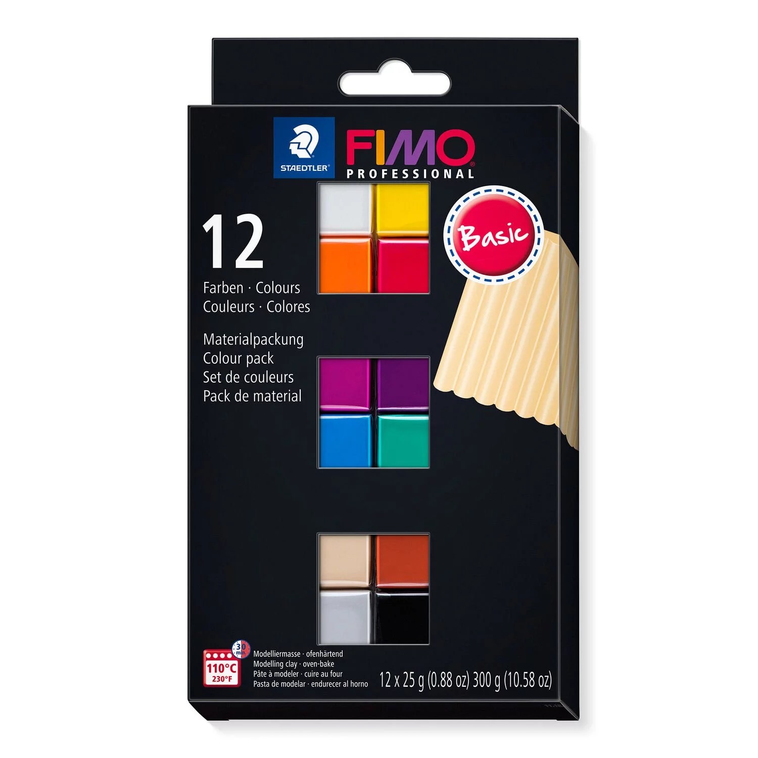 Cover: 4007817053485 | STAEDTLER FIMO® professional Basic Colours | 8043 C12-1 | 2022