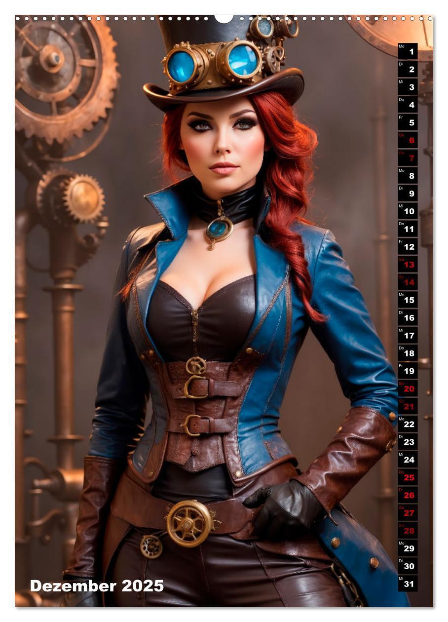 Bild: 9783435845668 | Steampunk Divas (hochwertiger Premium Wandkalender 2025 DIN A2...