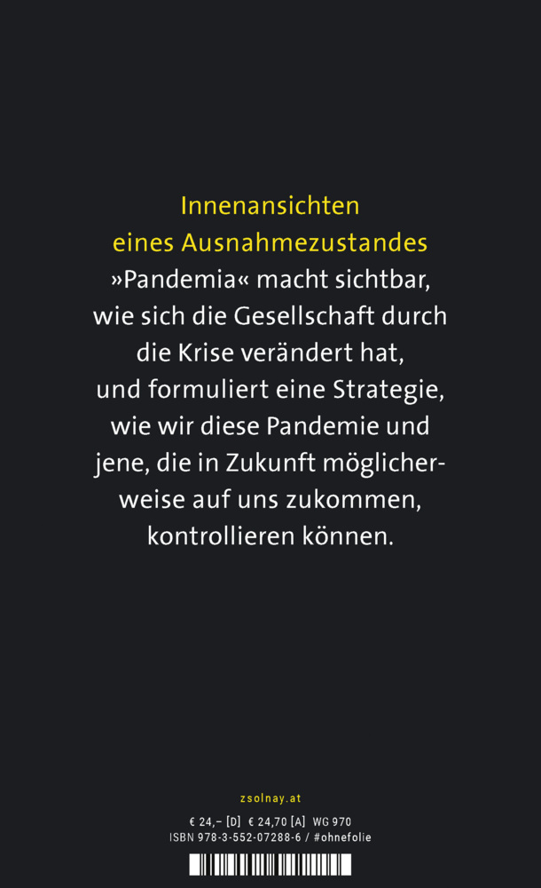 Bild: 9783552072886 | Pandemia | Einblicke und Aussichten | Rudi Anschober | Buch | 262 S.