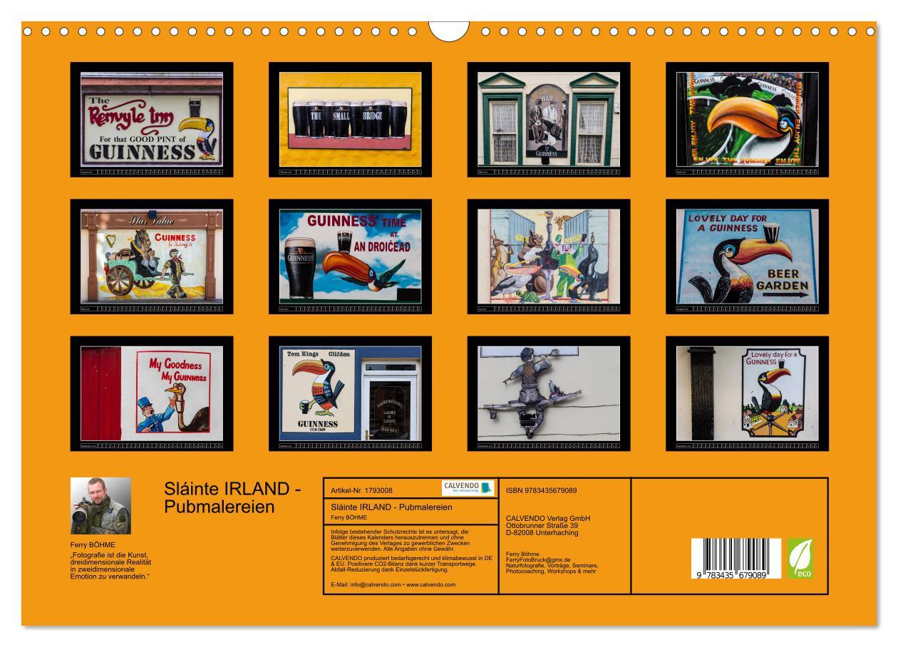 Bild: 9783435679089 | Sláinte IRLAND - Pubmalereien (Wandkalender 2025 DIN A3 quer),...